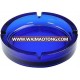 Blue Glass Ashtray colored glass ashtray