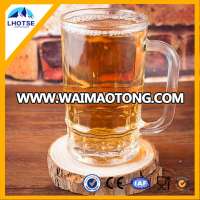 500ml Wholesale Clear Beer Glass Mug With Handle /Beer Steins